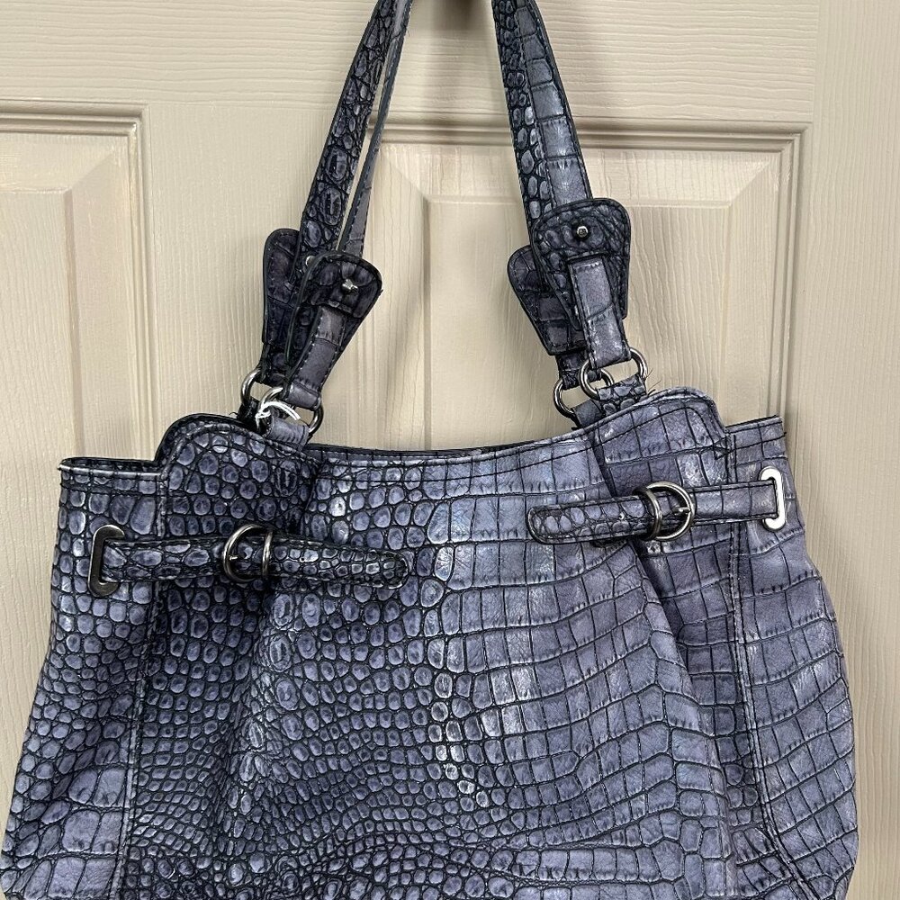 DARK GRAY TEXTURED PURSE